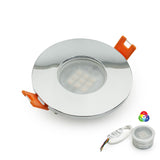 VBD-MTR-5C Low Voltage IC Rated Downlight LED Light Fixture, 2.5 inch Round Chrome mr16 fixture, gekpower