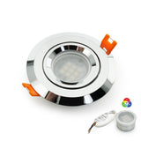 VBD-MTR-6C Low Voltage IC Rated Downlight LED Light Fixture, 3 inch Round Chrome, mr16 fixture, gekpower