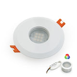 VBD-MTR-7W Low Voltage IC Rated Downlight LED Light Fixture, 2.5 inch Round White
