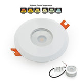 VBD-MTR-7W Low Voltage IC Rated Downlight LED Light Fixture, 2.5 inch Round White, mr16 fixture, gekpower