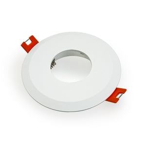 7W MR16 Light Fixture (White), 2.5 inch Round Recessed light Pinhole Trim - GekPower