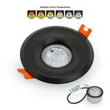 VBD-MTR-8B Low Voltage IC Rated Downlight LED Light Fixture, 2.5 inch Round Black, mr16 fixture, gekpower