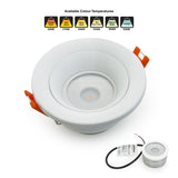 VBD-MTR-10W Low Voltage IC Rated Recessed LED Light Fixture, 2.5 inch Round White, mr16, gekpower