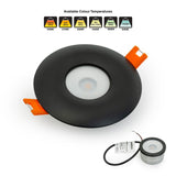 VBD-MTR-11B Low Voltage IC Rated Downlight LED Light Fixture, 2.5 inch Round Black, mr16 fixture, gekpower