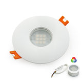 VBD-MTR-11W Low Voltage IC Rated Downlight LED Light Fixture, 2.5 inch Round White, mr16 fixture, gekpower
