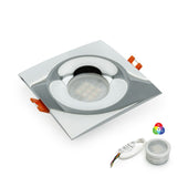 VBD-MTR-12C Low Voltage IC Rated Downlight LED Light Fixture,  2.5 inch Square Chrome