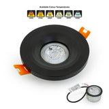 VBD-MTR-13B Low Voltage IC Rated Downlight LED Light Fixture, 2.5 inch Round Black, mr16 fixture, gekpower