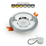VBD-MTR-13C Low Voltage IC Rated Downlight LED Light Fixture, 2.5 inch Round Chrome mr16, gekpower