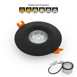 VBD-MTR-14B Low Voltage IC Rated Downlight LED Light Fixture, 2.5 inch Round Black mr16 fixture, gekpower