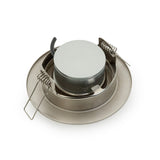 VBD-MTR-65T Low Voltage IC Rated Downlight LED Light Fixture, 3 inch Round Nickel Chrome, mr16 fixture, gekpower