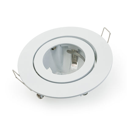 T-55 MR16 Light Fixture (White), 3.5 inch Round White mr16 fixture, gekpower