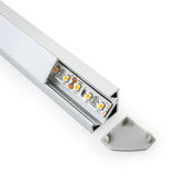 Corner Mount Silver Grey Aluminum Linear LED light 12V - C2 - GekPower