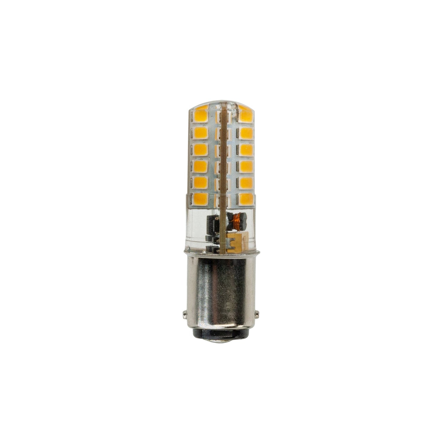 BA15D Double Contact Bayonet 1157 Bulb, 12V 3W 3000K(Warm White) - GekPower