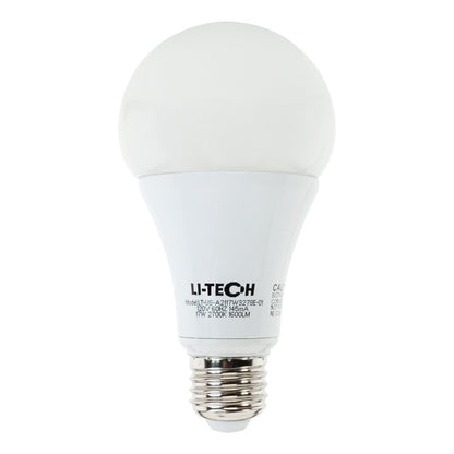 Li-Tech A21 LED Bulb, 120V 17W Equivalent 100W 2700K(Soft White) - GekPower