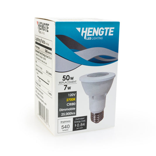 Hengte PAR20 LED Bulb, 120V 7W Equivalent 50W 2700K(Soft White) - GekPower