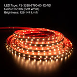 10M(32.8ft) Indoor LED Strip 3528, 12V 1.5(w/ft) CCT(27K, 60K) led ribbon, led tape, color temperature Canada, British Columbia, North America. 