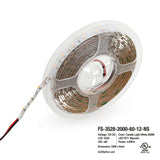 5M(16.4ft) Indoor LED Strip 3528, 12V 1.5(w/ft) 126-144(Lm/ft) 60(LEDs/m) CCT(2K, 2.4K, 8K ) - GekPower