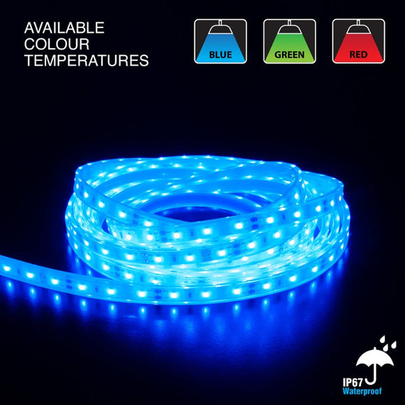 Waterproof LED Strip Lights - 60 LED 12V
