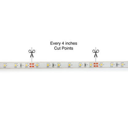 10M(32.8ft) Waterproof LED Strip 3528, 24V 1.5(w/ft) 126-144(Lm/ft) CCT(3K, 6K) - GekPower