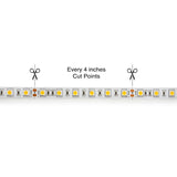 5M(16.4ft) Indoor LED Strip 5050, 24V 4.5(w/ft) 360-396(Lm/ft) 60(LEDs/m) CCT(3K, 4K, 6K) - GekPower