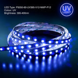 led ribbon, led tape, color temperature Canada, British Columbia, North America.  5M(16.4ft) UV LED Strip 60 LED/m, 12V 4.5(w/ft) Ultra Violet(UV)