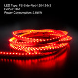 5M(16.4ft) Side Emitting LED Strip 315, 12V 3(w/ft) 120(LEDs/m) CCT(Yellow, Red, Blue) - GekPower