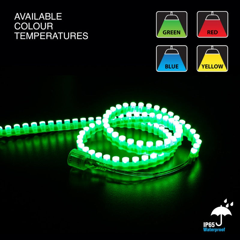 1M(3.2ft) Great Wall DIP LED Strip GW, 12V 2.5(w/ft) CCT(Green, Red, Blue, Yellow) - GekPower