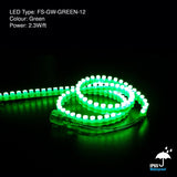 1M(3.2ft) Great Wall DIP LED Strip GW, 12V 2.5(w/ft) CCT(Green, Red, Blue, Yellow) - GekPower