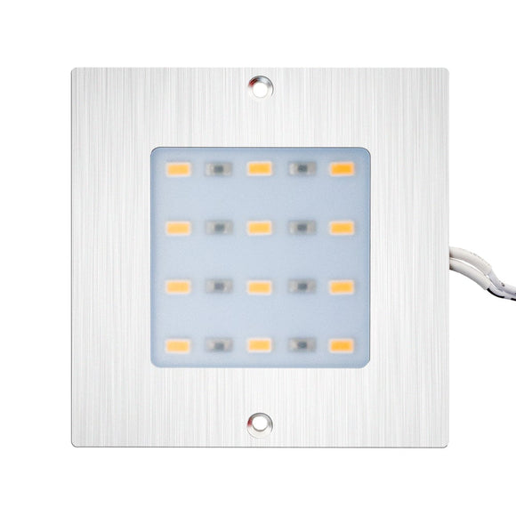 5W LED Square Ultrathin Cabinet Puck Light Surface Mounted 3000K(Warm White)