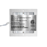 Square Ultrathin Cabinet Puck Light Surface Mount 12V 5W Silver Grey VBUN-S50-12V Specifications