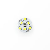 12V 6 SMD 3528 LED Flat Round PCB Dimmable Day light (6000K)
