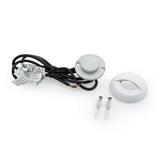 Round LED Step Light/ Pathway Light Eyelid Trim White TYPE2 3000K(Warm White), gekpower
