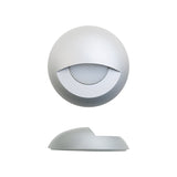 Round LED Step Light/ Pathway Light Eyelid Trim Silver Grey TYPE3 3000K(Warm White), gekpower