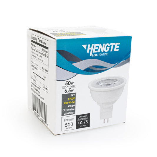 Hengte MR16 LED Bulb, 120V 6.5W Equivalent 50W 2700K(Soft White) - GekPower