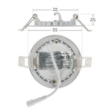 3 inch Dimmable Recessed LED Downlight / Ceiling Light YGCL-5X-ETL, 120V 5W 3000K(Warm White), gekpower