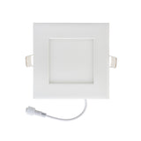 4 inch Square Dimmable Recessed LED Downlight / Ceiling Light LP-ULFTD-12109, 120V 9W 3000K(Warm White)