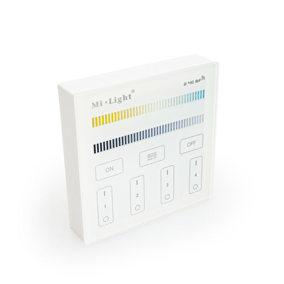 Mi-Light B2 4-Zone Adjustable Color Temperature Panel Remote Controller, works with FUT035 - GekPower