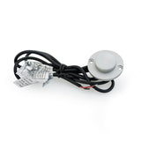 Round LED Step Light/ Pathway Light Flat Bevel Trim TYPE6 3000K(Warm White), gekpower