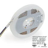 5M(16.4ft) Indoor LED Strip 5050, 24V 5.5(w/ft) 60(LEDs) 1600-2200MCD WRGBWW - GekPower