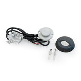 Round LED Step Light/ Pathway Light Eyelid Trim Black TYPE1 3000K(Warm White), gekpower