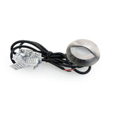 Round LED Step Light/ Pathway Light Eyelid Trim Stainless Steel TYPE9 3000K(Warm White), gekpower