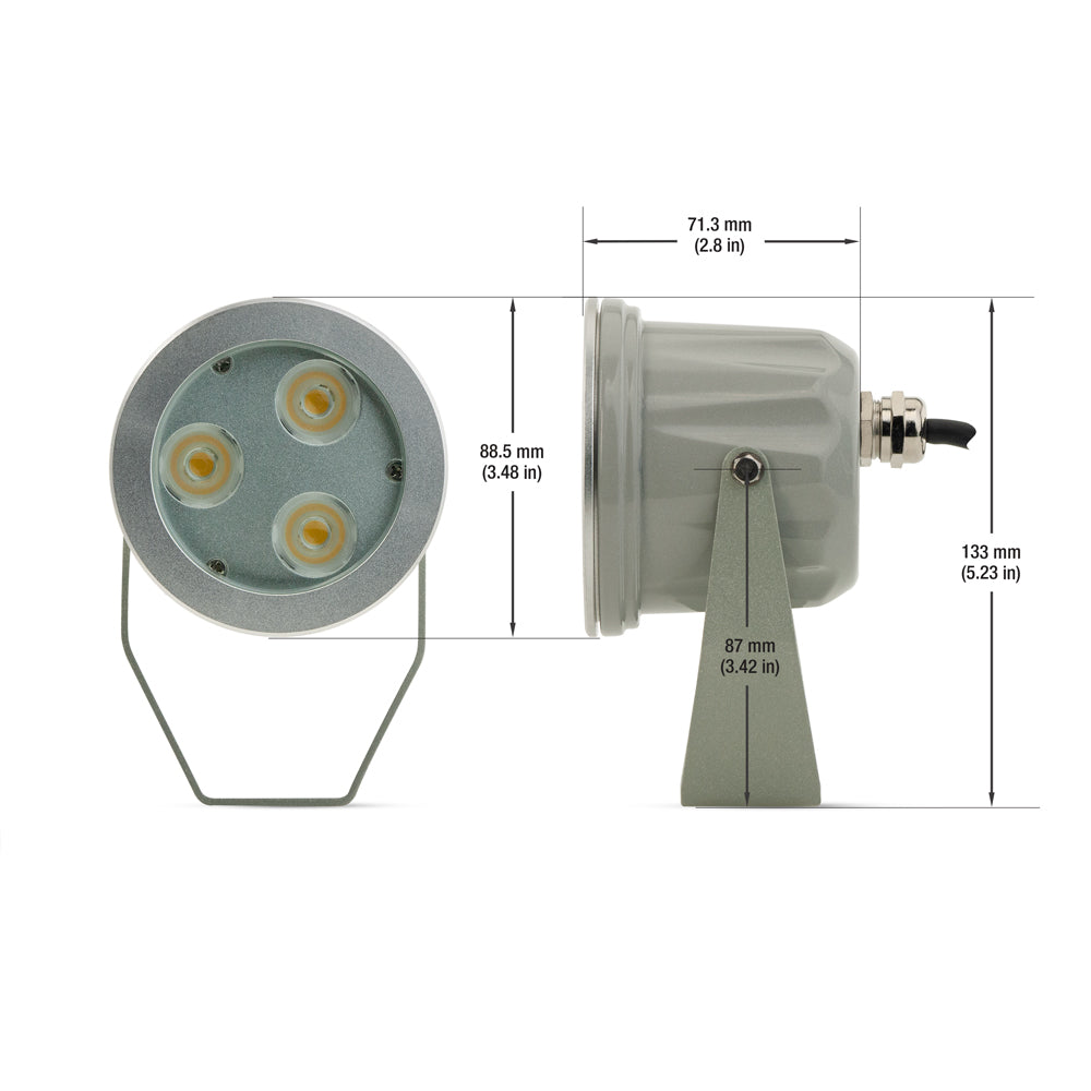 GS2004 Landscape Spotlight, 12V 9W 2900K-3200K(Warm White), gekpower