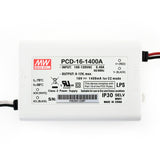 Mean Well PCD-16-1400A Constant Current LED Driver, 1400mA 8-12V 16W, gekpower