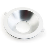 8 inch Commercial Recessed LED Downlight / Ceiling Light Reflector Round Trim, 120-347V 20W, gekpower