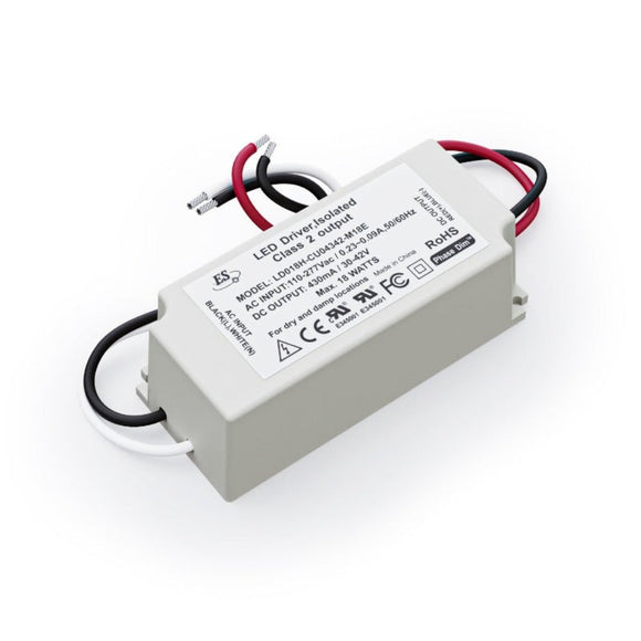 ES LD018H-CU04342-M18E Constant Current LED Driver, 430mA 30-42V 18W max, gekpower