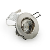 3 inch Round Recessed Light Gimbal with Selectable Color Temperature (3CCT), 120V 8W Brushed Nickel - GekPower