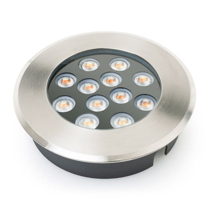 UL-1201-1500-I 6 inch Round Shallow Recessed inground light, 24V 15W, gekpower