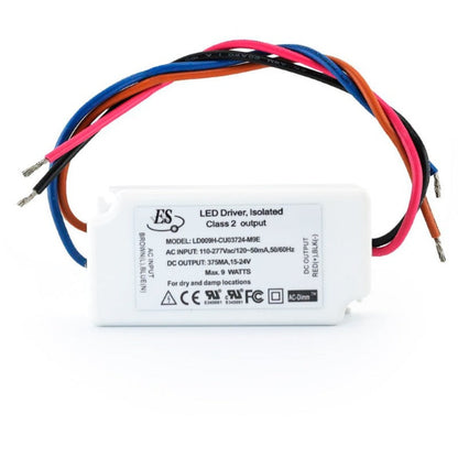 ES LD009H-CU03724-M9E Constant Current LED Driver, 375mA 15-24V 9W. gekpower