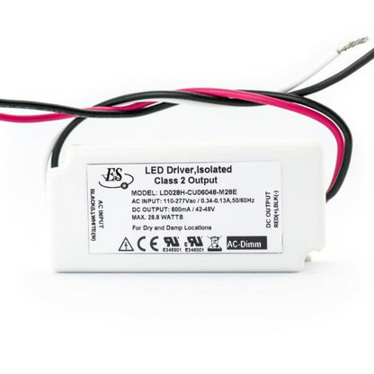 ES LD028H-CU06048-M28E Constant Current LED Driver, 600mA 42-48V 28.8W max, gekpower