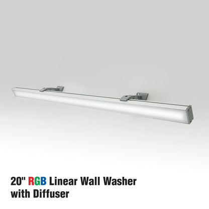 RGB Color Changing Linear Wall Washer with Diffuser D6I3015 - GekPower